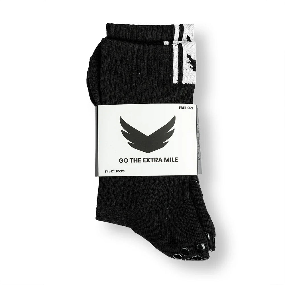 Wings Grip Socks – Black