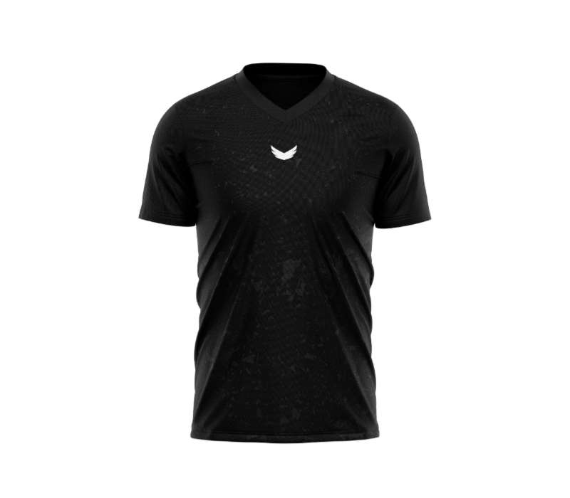 Marble Dri-Fit Padel T-Shirt - Black
