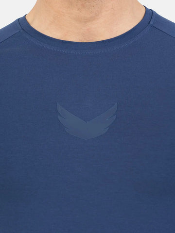 Curved Hem Basic Short Sleeve Training T-Shirt - NEAVY