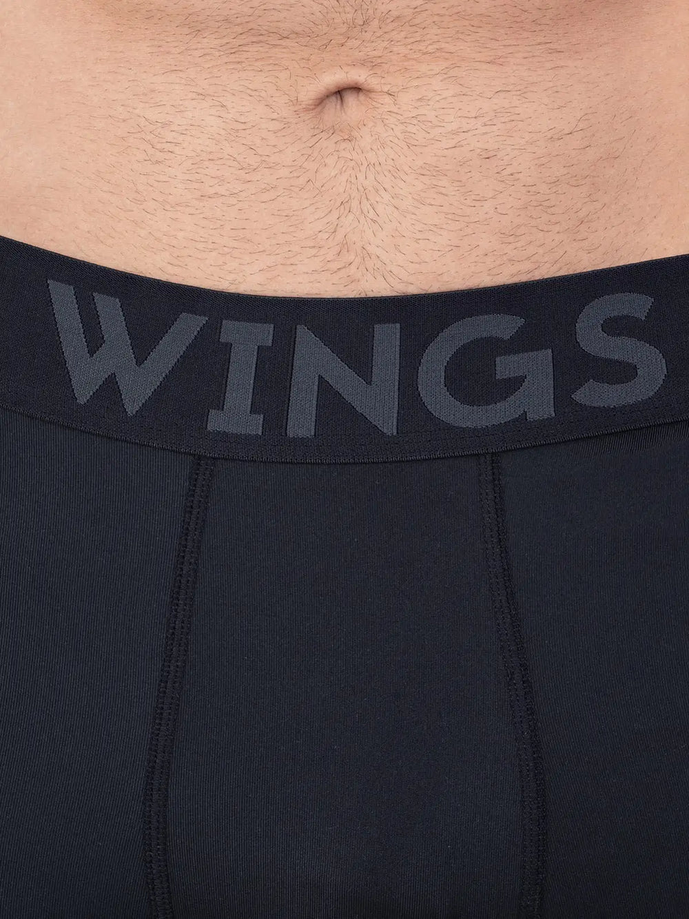 Wings Compression Long Training Shorts – Black
