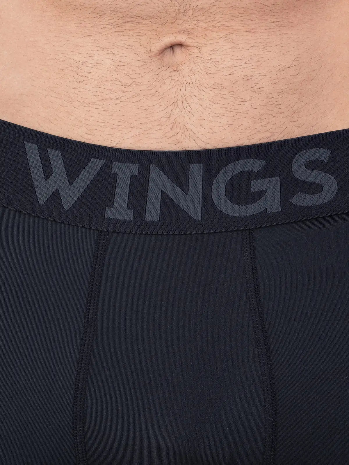 Wings Compression Long Training Shorts – Black