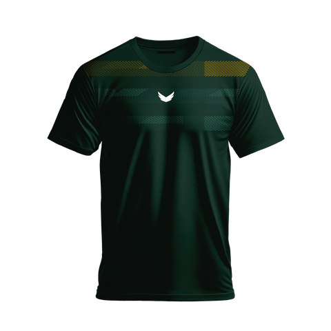 Green Degraded Padel T-shirt - Dark Green