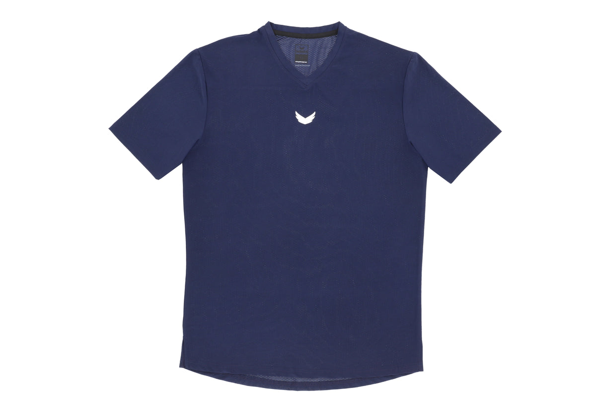 Wings Turbotec V-Neck Tee – Navy