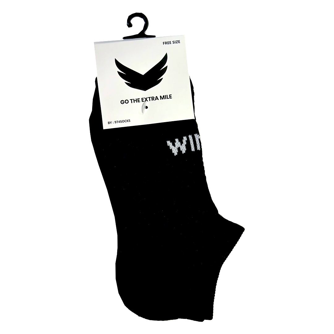 Wings Sports Socks – Black