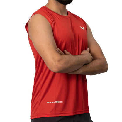 Smart Breath Fit Sleeveless Tee - Red